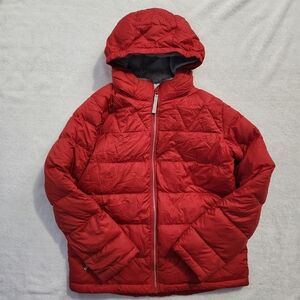 L.L. BEAN Kids Down Fill Winter Jacket Fleece Lined DownTek Unisex Kids 14-16